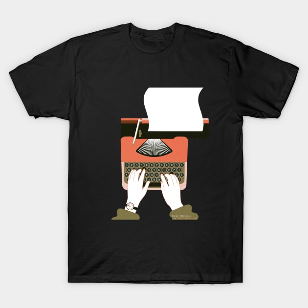 Allusionist Typist T-Shirt by The Allusionist